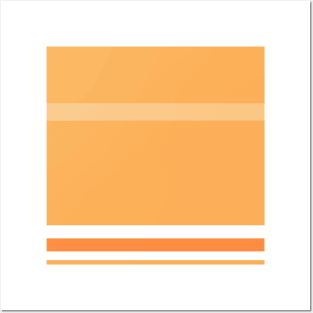 An unparagoned amalgam of Purple Navy, White, Topaz, Pale Orange and Orangeish stripes. Posters and Art